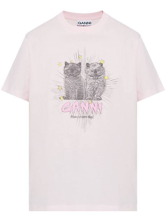 GANNI T-shirts and Polos Pink - GANNI - BALAAN 1