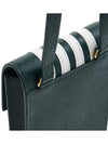 4-Bar Stripe Phone Holder Cross Bag Dark Green - THOM BROWNE - BALAAN 9