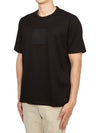 Metropolis Series Mercerized Jersey Logo Badge Short Sleeve T-Shirt Black - CP COMPANY - BALAAN 3