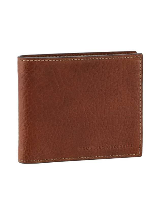 Full Grain Calfskin Billfold Halfwallet Brown - BRUNELLO CUCINELLI - BALAAN 1