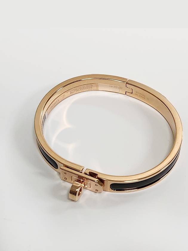 Mini Clic Kelly Bracelet Gold Black - HERMES - BALAAN 4