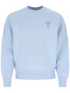 Big Heart Logo Sweatshirt Sky Blue - AMI - BALAAN 1