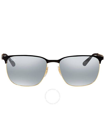 Ray Ban Grey Mirror Silver Gradient Square Unisex Sunglasses RB3569 187/88 59 - RAY-BAN - BALAAN 1