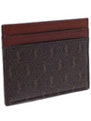 Monogram Card Wallet Brown - SAINT LAURENT - BALAAN 4