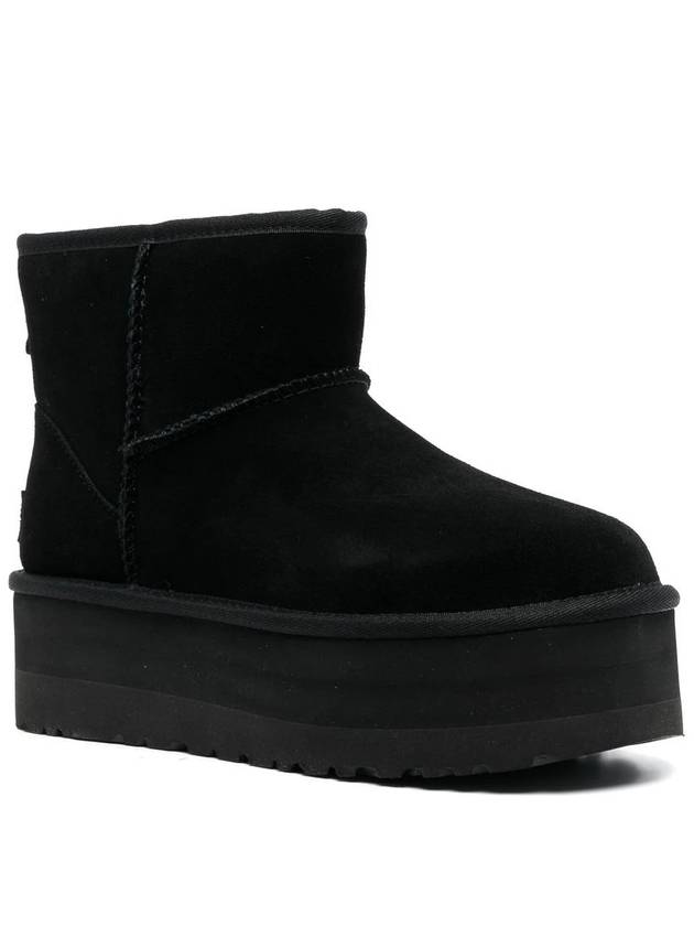 Classic Mini Platform Suede Winter Boots Black - UGG - BALAAN 3