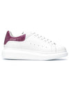 Women's Oversole Crocodile Low Top Sneakers White - ALEXANDER MCQUEEN - BALAAN 1