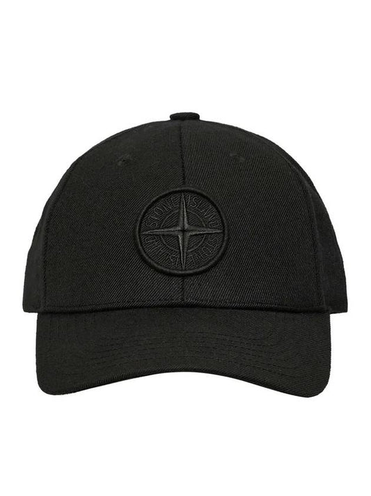 Embroidered Logo Ball Cap Black - STONE ISLAND - BALAAN 1