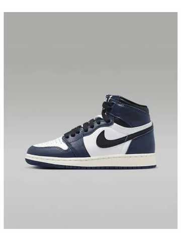 Air Jordan 1 High OG Midnight Navy Junior Sneakers White Black FD1437 401 756596 - NIKE - BALAAN 1