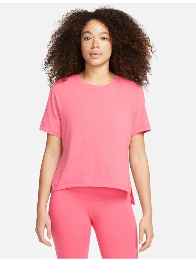 Yoga Dry Fit Short Sleeve T Shirt Pink - NIKE - BALAAN 2