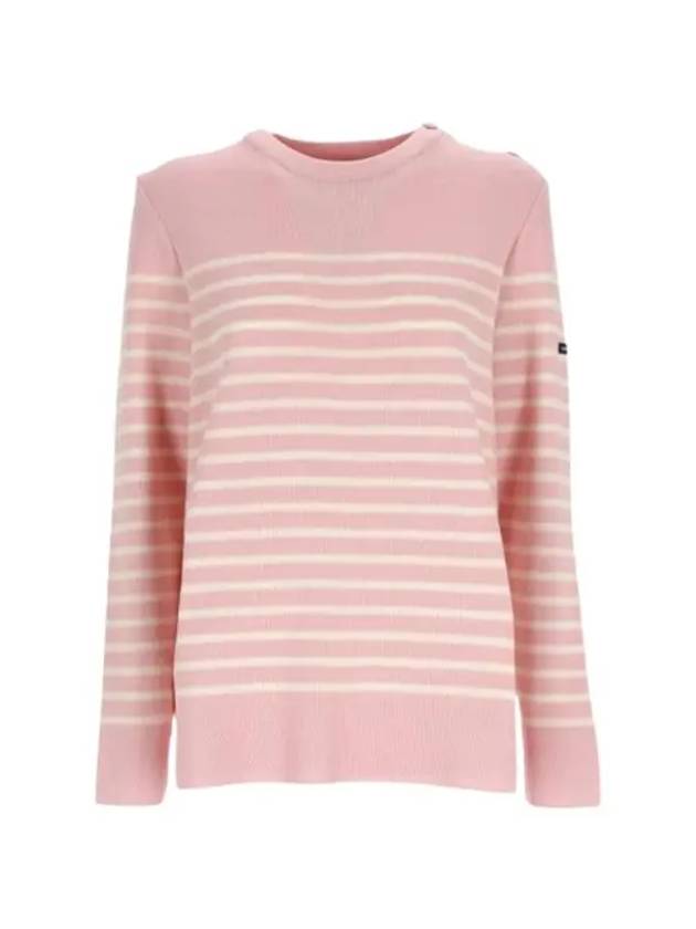 Women s Bregunson Elbow Patch Knit White Pink 3250W - SAINT JAMES - BALAAN 3