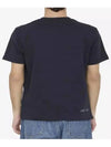 Grenoble Logo Short Sleeve T-Shirt Dark Blue - MONCLER - BALAAN 3