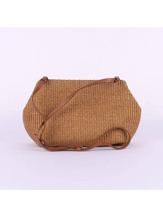 Raffia Strap Clutch Bag Brown MB96D2432 TL966 C8274 - BRUNELLO CUCINELLI - BALAAN 2