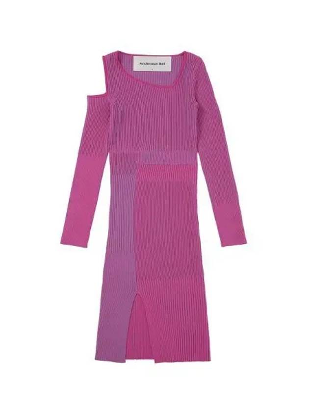 for WOMEN Ellison paneled knit dress atb764w PINKPURPLE - ANDERSSON BELL - BALAAN 1