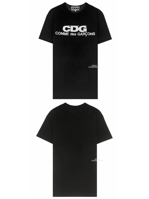 CDG Logo Cotton Short Sleeve T-Shirt Black - COMME DES GARCONS - BALAAN 6