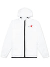 Small Heart Wappen Windbreaker White - COMME DES GARCONS - BALAAN 2