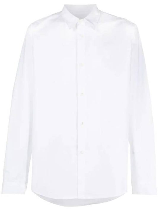 New Casual Cotton Long Sleeve Shirt White - A.P.C. - BALAAN.