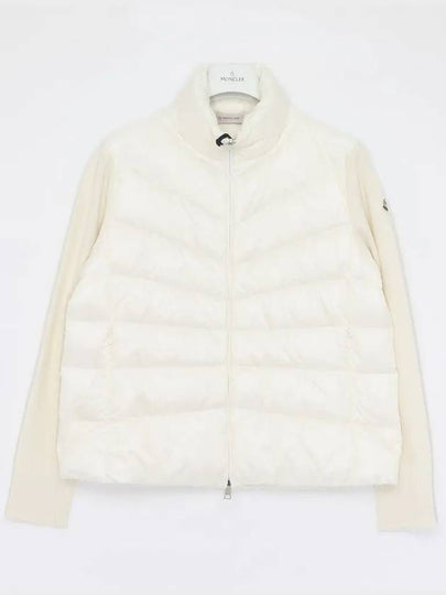 Patch Logo High Neck Padded Wool Mix Women s Jacket J2 9B00024 M1131 030 - MONCLER - BALAAN 2