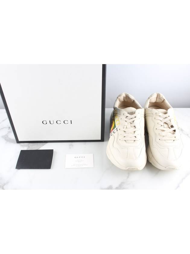 Square Logo Rhyton Sneakers 7 5 - GUCCI - BALAAN 2