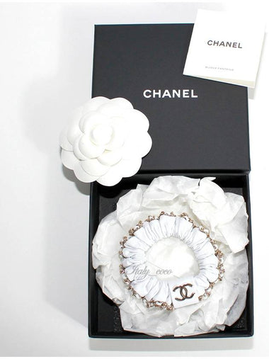 CC chain leather hairband hair giblet champagne gold AA8256 - CHANEL - BALAAN 1