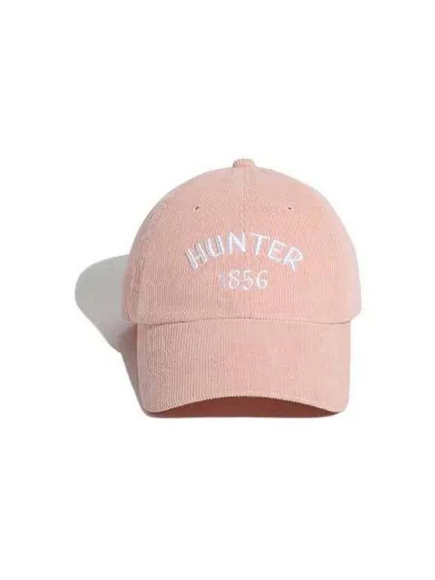 UNISEX Corduroy Embroidered 1865 Cap Pink HBW0003CHZPNK - HUNTER - BALAAN 1