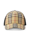 Check Mesh Ball Cap Beige - BURBERRY - BALAAN 3