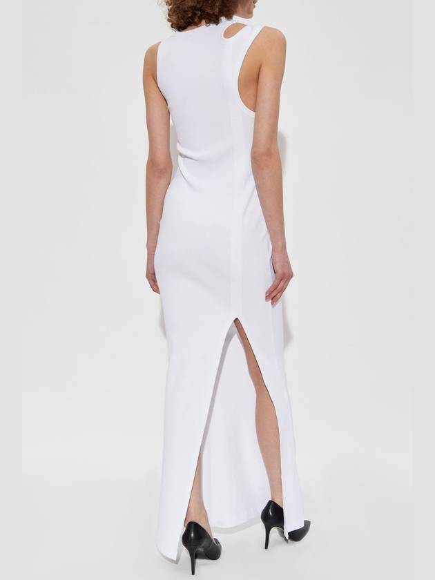 Versace Jeans Couture Ribbed Strap Dress, Women's, White - VERSACE - BALAAN 4