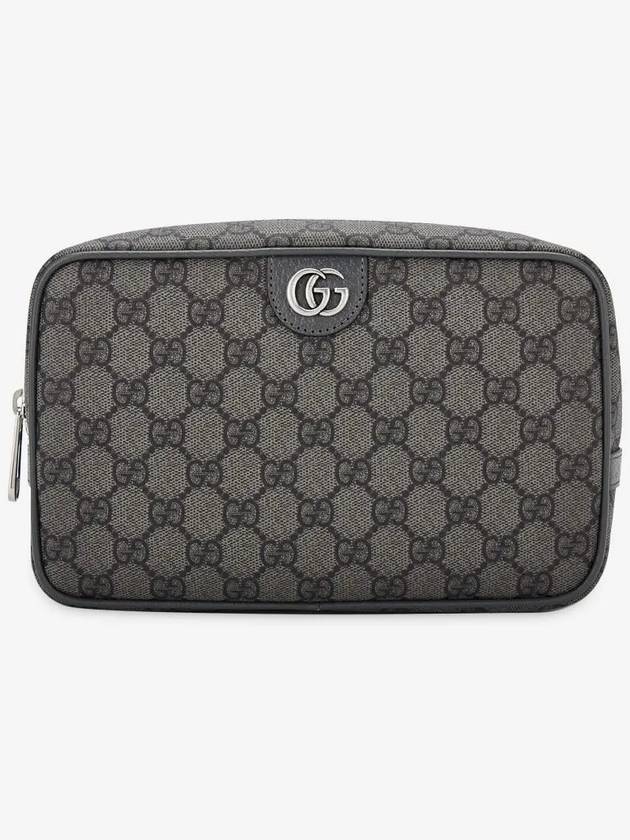 Ophidia GG Cosmetic Pouch Grey Black - GUCCI - BALAAN 3