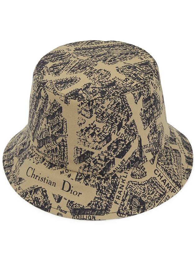 Teddy-D Plan De Paris Reversible Bucket Hat Beige - DIOR - BALAAN 3