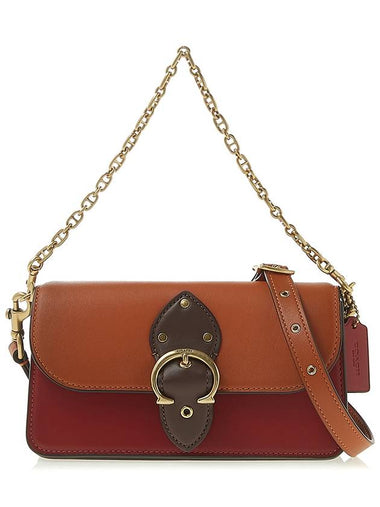 Color block beat shoulder bag C2617 BRICK RED MULTI - COACH - BALAAN 1