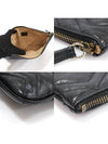 525541 Black Matelasse Chevron GG Marmont Pouch Clutch - GUCCI - BALAAN 6