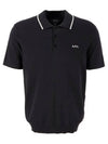 Flynn Cotton Polo Shirt Black - A.P.C. - BALAAN 2