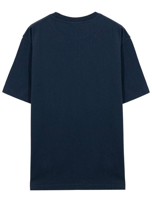 Men's Flash Fox Comfort Short Sleeve T-Shirt Navy - MAISON KITSUNE - BALAAN 6