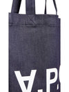 Laure logo denim tote bag blue - A.P.C. - BALAAN 5