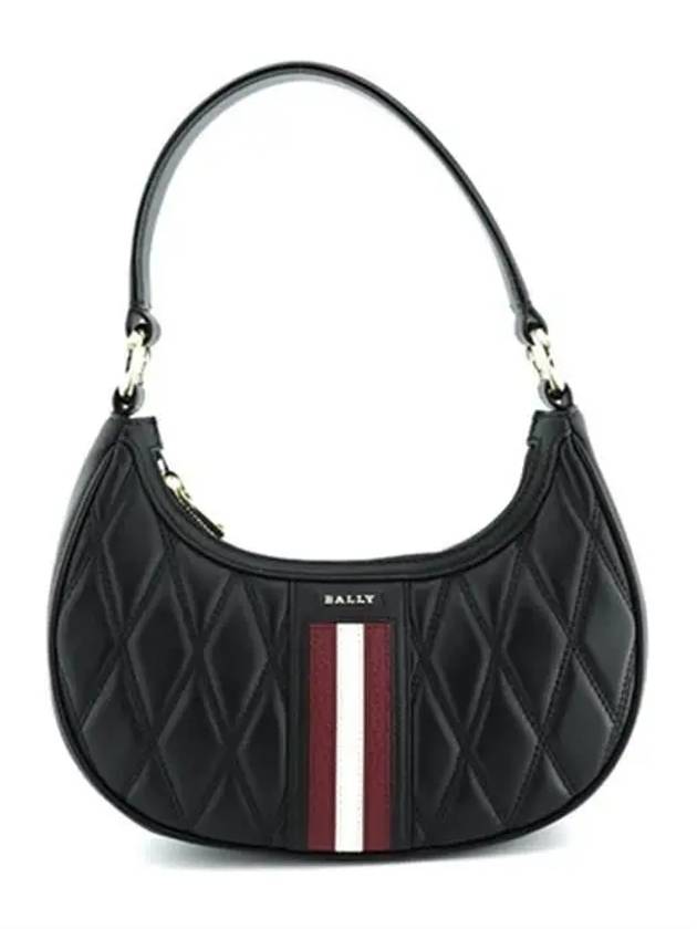 Deyr Logo Quilted Tote Bag Black - BALLY - BALAAN 2