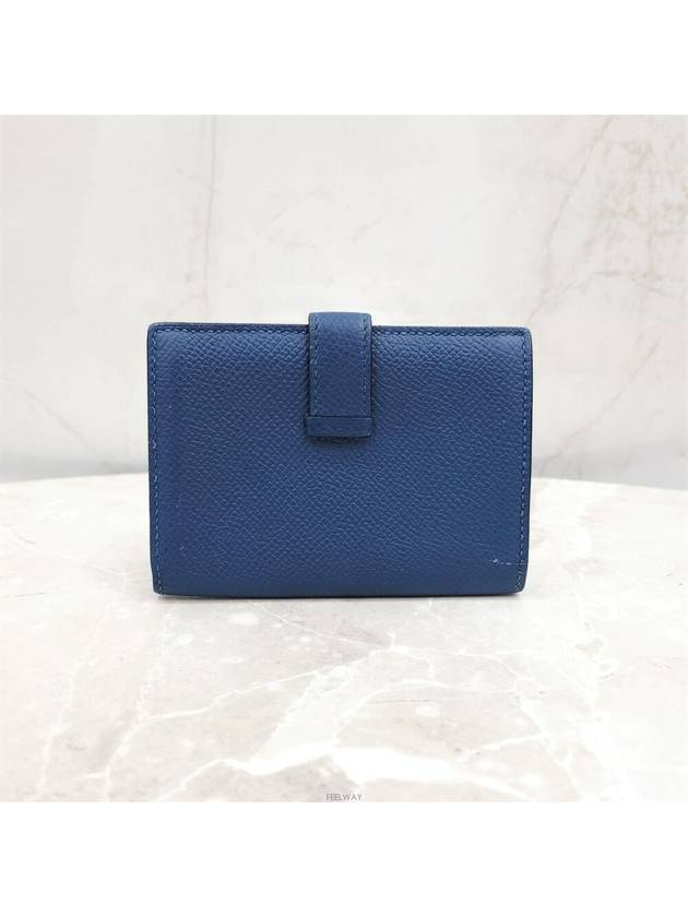 Lux You Bean compact card wallet navy - HERMES - BALAAN 3