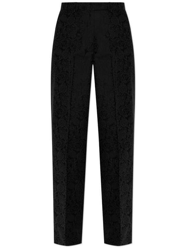 Etro Patterned Wide-leg Trousers, Women's, Black - ETRO - BALAAN 1