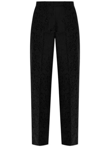 Etro Patterned Wide-leg Trousers, Women's, Black - ETRO - BALAAN 1