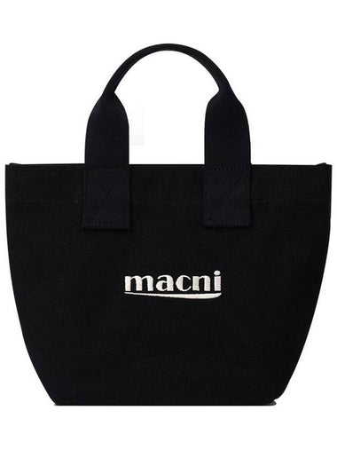 mini canvas tote bag black - MACNI - BALAAN 1