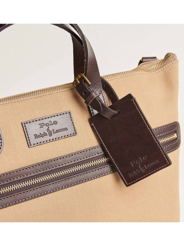 Logo Patch Tote Bag Brown - POLO RALPH LAUREN - BALAAN 6