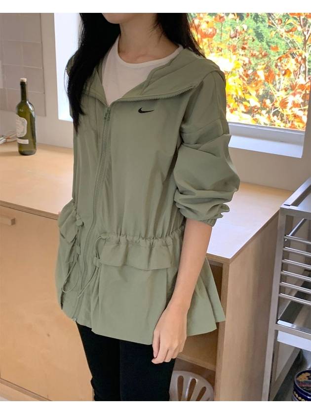 Women's Sportswear Everything Woven Oversized Jacket Green - NIKE - BALAAN 2