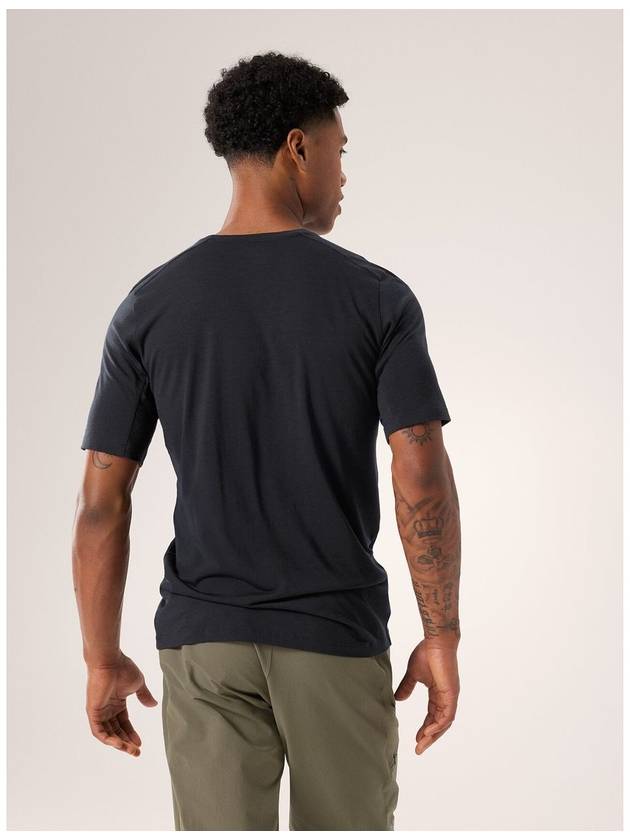 Ionia Merino Arc'word Logo Wool Short Sleeve T-Shirt Black - ARC'TERYX - BALAAN 4