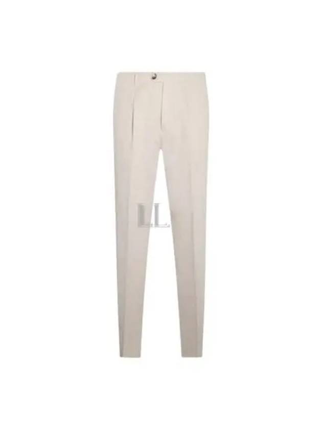 Slim Fit Straight Pants Sand Beige - BRUNELLO CUCINELLI - BALAAN 2