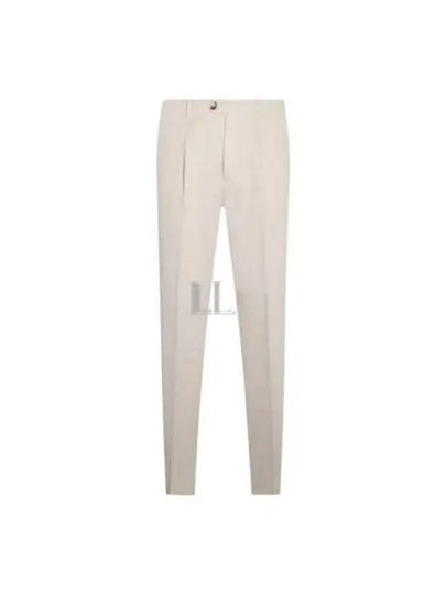 Slim Fit Straight Pants Sand Beige - BRUNELLO CUCINELLI - BALAAN 2