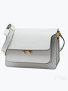 Saffiano Trunk Medium Shoulder Bag Light Grey - MARNI - BALAAN 2