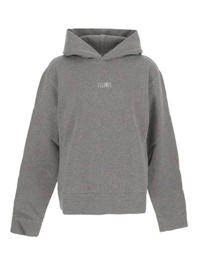 Small Number Logo Cotton Hoodie Grey - MAISON MARGIELA - BALAAN 2