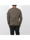 Wappen Patch Crew Neck Cotton Sweatshirt Musk Green - STONE ISLAND - BALAAN 3