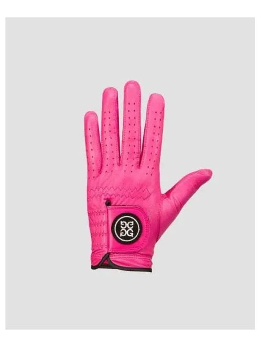 Circle GS Logo Leather Golf Gloves Pink - G/FORE - BALAAN 2