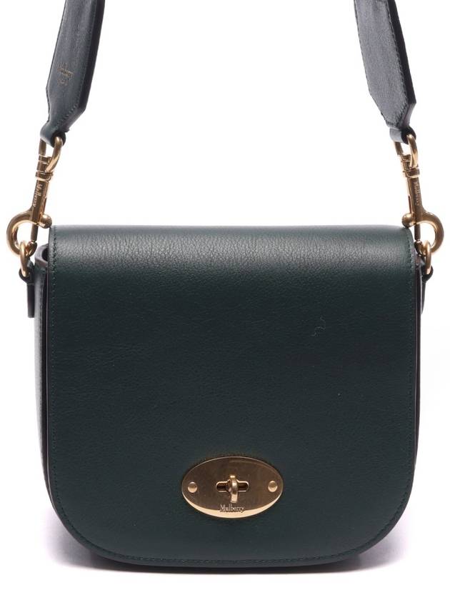 Small Darley Satchel Silky Calf Shoulder Bag Green - MULBERRY - BALAAN 3