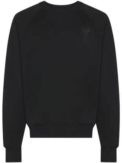 Big Heart Logo Sweatshirt Black - AMI - BALAAN 2