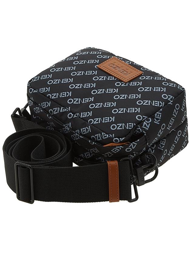 All Over Logo Print Cross Bag Black - KENZO - BALAAN 5